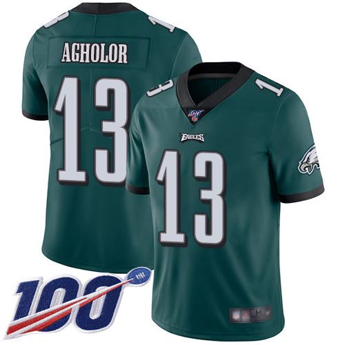Men Philadelphia Eagles #13 Nelson Agholor Midnight Green Team Color Vapor Untouchable NFL Jersey Limited2